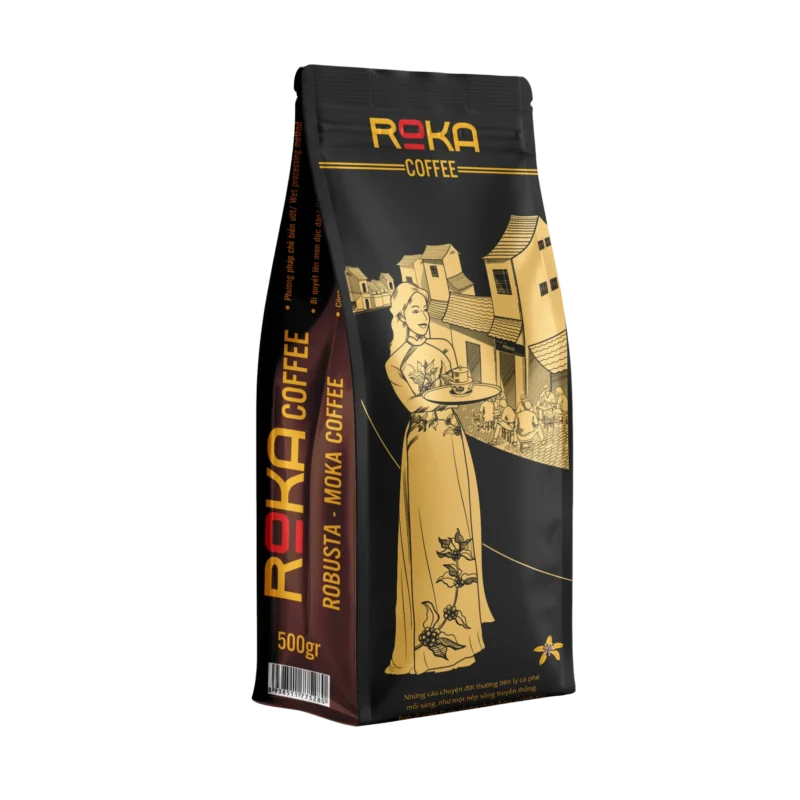 Cà phê rang xay nguyên chất - ROKA Black