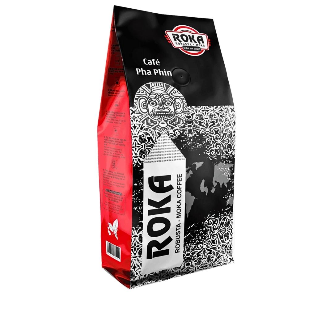 Cà phê rang xay 1kg - ROKA Đỏ